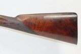 Antique JONES of BRISTOL Half Stock PERCUSSION 12 Ga. SINGLE BARREL Shotgun Engraved SHORT BARREL Mid-1800s FOWLING PIECE - 15 of 19