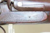 ENGRAVED Antique J. MANTON Percussion DOUBLE BARREL 12 Gauge HAMMER Shotgun Mid-19th Century European 12 Gauge Side by Side - 13 of 19