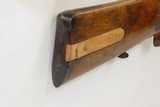 Antique JACOB HEYM Side x Side GERMAN Rifle & Shotgun Percussion CAPE GUNENGRAVED with RELIEF CARVED & Checkered Stock - 17 of 18