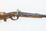 Antique JACOB HEYM Side x Side GERMAN Rifle & Shotgun Percussion CAPE GUNENGRAVED with RELIEF CARVED & Checkered Stock - 15 of 18
