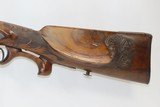 Antique JACOB HEYM Side x Side GERMAN Rifle & Shotgun Percussion CAPE GUNENGRAVED with RELIEF CARVED & Checkered Stock - 3 of 18