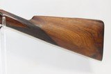 ENGRAVED Antique MANTON Percussion DOUBLE BARREL 14 Bore SxS HAMMER Shotgun Mid-19th Century European Side by Side - 3 of 21