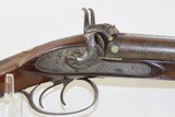 ENGRAVED Antique MANTON Percussion DOUBLE BARREL 14 Bore SxS HAMMER Shotgun Mid-19th Century European Side by Side - 18 of 21