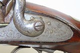 ENGRAVED Antique MANTON Percussion DOUBLE BARREL 14 Bore SxS HAMMER Shotgun Mid-19th Century European Side by Side - 7 of 21