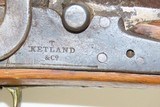 BRITISH Antique T. KETLAND & COMPANY Percussion Conversion FOWLING Piece16 Gauge FLINTLOCK to PERCUSSION Shotgun - 7 of 22