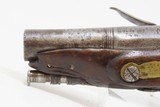 ENGRAVED Antique FRENCH Style .48 Cal. FLINTLOCK Pocket SELF-DEFENSE Pistol ENGRAVED and CARVED Flint Pistol - 16 of 16