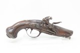 ENGRAVED Antique FRENCH Style .48 Cal. FLINTLOCK Pocket SELF-DEFENSE Pistol ENGRAVED and CARVED Flint Pistol - 2 of 16