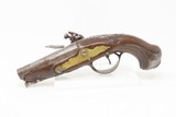 ENGRAVED Antique FRENCH Style .48 Cal. FLINTLOCK Pocket SELF-DEFENSE Pistol ENGRAVED and CARVED Flint Pistol - 13 of 16