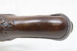 ENGRAVED Antique FRENCH Style .48 Cal. FLINTLOCK Pocket SELF-DEFENSE Pistol ENGRAVED and CARVED Flint Pistol - 7 of 16