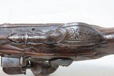 ENGRAVED Antique FRENCH Style .48 Cal. FLINTLOCK Pocket SELF-DEFENSE Pistol ENGRAVED and CARVED Flint Pistol - 11 of 16