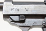 German MAUSER World War II Third Reich “byf/44” Code 9mm C&R P.38 Pistol
Designed to Replace the Luger w/HOLSTER & MAGAZINE - 9 of 22