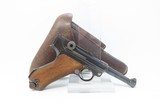 Canadian GREAT WAR CAPTURE DWM GERMAN P.08 LUGER Pistol C&R Allies WWI 1918 1918 Dated with Inscribed Holster Rig - 2 of 24