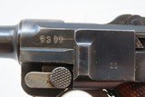 Canadian GREAT WAR CAPTURE DWM GERMAN P.08 LUGER Pistol C&R Allies WWI 1918 1918 Dated with Inscribed Holster Rig - 20 of 24