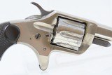 Antique COLT “NEW LINE” .22 Caliber Rimfire ETCHED PANEL Pocket RevolverWILD WEST Hideout Gun with Nickel Plating - 15 of 16