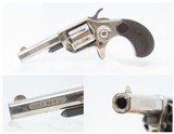 Antique COLT “NEW LINE” .22 Caliber Rimfire ETCHED PANEL Pocket RevolverWILD WEST Hideout Gun with Nickel Plating - 1 of 16