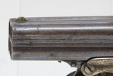 REMINGTON-ELLIOT Antique “PEPPERBOX” .32 Caliber Rimfire Deringer PISTOL
4-Shot Ring Trigger Deringer Type Pistol! - 5 of 17