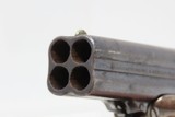 REMINGTON-ELLIOT Antique “PEPPERBOX” .32 Caliber Rimfire Deringer PISTOL
4-Shot Ring Trigger Deringer Type Pistol! - 7 of 17
