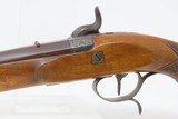 ENGRAVED Antique GORCKE .50 Caliber Long Barreled Pistol PERCUSSION Rifled
Mid-19th Century Germanic Piece with Horn Tipped Stock - 17 of 18