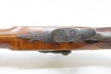 ENGRAVED Antique GORCKE .50 Caliber Long Barreled Pistol PERCUSSION Rifled
Mid-19th Century Germanic Piece with Horn Tipped Stock - 13 of 18