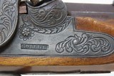 ENGRAVED Antique GORCKE .50 Caliber Long Barreled Pistol PERCUSSION Rifled
Mid-19th Century Germanic Piece with Horn Tipped Stock - 6 of 18