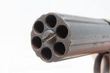 ENGRAVED Antique .32 Caliber RING TRIGGER Underhammer Percussion PEPPERBOX
6-Shot Revolver with GERMAN SILVER GRIPS - 9 of 16