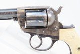 COLT Model 1877 “LIGHTNING” .38 Long Colt Double Action REVOLVER C&R IVORY
With VINTAGE HOLSTER & BELT - 4 of 22