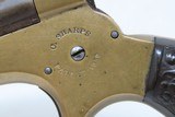 CIVIL WAR Era/WILD WEST Antique C. SHARPS .22 Cal. Rimfire PEPPERBOX Pistol WILD WEST/RIVERBOAT Pocket Revolver - 6 of 18