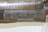 Antique GOLD INLAID German CHRISTOPH FUNK Double Barrel SxS HAMMER Shotgun
BEAUTIFULLY ENGRAVED 16 Gauge Germanic Fowling Piece! - 7 of 23