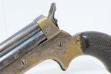 Antique CIVIL WAR Era C. SHARPS Model 2 .30 Cal. Rimfire PEPPERBOX Revolver 4-Shot Self Defense Pocket Gun - 4 of 19