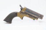 Antique CIVIL WAR Era C. SHARPS Model 2 .30 Cal. Rimfire PEPPERBOX Revolver 4-Shot Self Defense Pocket Gun - 16 of 19