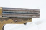 Antique CIVIL WAR Era C. SHARPS Model 2 .30 Cal. Rimfire PEPPERBOX Revolver 4-Shot Self Defense Pocket Gun - 19 of 19