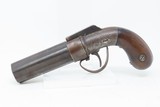 Rare 1850s Antique WILLIAM W. MARSTON 6-Shot .32 Caliber PEPPERBOX Revolver 1850s Era Multi-Shot Self Defense Pistol - 2 of 16