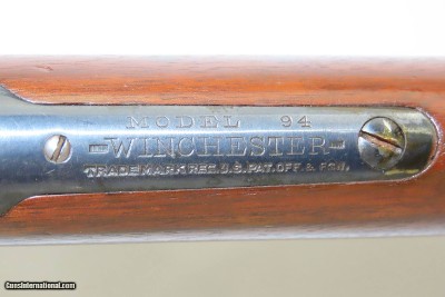 c1920 mfr. WINCHESTER Model 94 .30-30 WCF Lever Action Rifle C&R 1/2 Magazine 1920s, Round Barrel, Crescent Butt Plate - Image 11 of 21