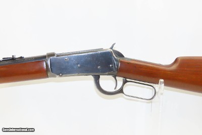 c1920 mfr. WINCHESTER Model 94 .30-30 WCF Lever Action Rifle C&R 1/2 Magazine 1920s, Round Barrel, Crescent Butt Plate - Image 4 of 21