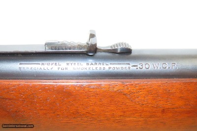 c1920 mfr. WINCHESTER Model 94 .30-30 WCF Lever Action Rifle C&R 1/2 Magazine 1920s, Round Barrel, Crescent Butt Plate - Image 6 of 21