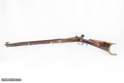 Antique JOHN WURFFLEIN .415 Caliber Percussion TARGET Rifle Schuetzen Phila Philadelphia, Pennsylvania Precision Long Rifle - Image 13 of 18