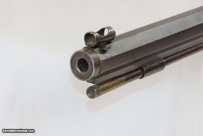 Antique JOHN WURFFLEIN .415 Caliber Percussion TARGET Rifle Schuetzen Phila Philadelphia, Pennsylvania Precision Long Rifle - Image 17 of 18