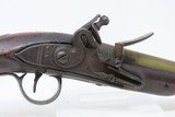 Antique Pre-1813 ENGLISH Brass Barrel .58 Cal. MANSTOPPER FLINTLOCK Pistol
Late 1700s/Early 1800s PRIVATE PROOFED Pistol - 4 of 17