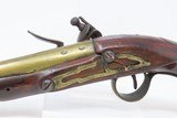 Antique Pre-1813 ENGLISH Brass Barrel .58 Cal. MANSTOPPER FLINTLOCK Pistol
Late 1700s/Early 1800s PRIVATE PROOFED Pistol - 16 of 17