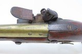 Antique Pre-1813 ENGLISH Brass Barrel .58 Cal. MANSTOPPER FLINTLOCK Pistol
Late 1700s/Early 1800s PRIVATE PROOFED Pistol - 8 of 17