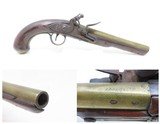 Antique Pre-1813 ENGLISH Brass Barrel .58 Cal. MANSTOPPER FLINTLOCK Pistol
Late 1700s/Early 1800s PRIVATE PROOFED Pistol - 1 of 17