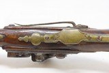 c1700s BRESCIAN ITALIAN Style Antique .50 Cal. FLINT SNAPHAUNCE Belt Pistol ENGRAVED Mid-18th Century SNAPHAUNCE FLINTLOCK Pistol - 10 of 15