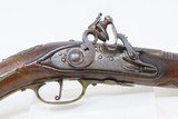 c1700s BRESCIAN ITALIAN Style Antique .50 Cal. FLINT SNAPHAUNCE Belt Pistol ENGRAVED Mid-18th Century SNAPHAUNCE FLINTLOCK Pistol - 3 of 15
