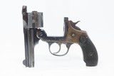 IVER JOHNSON ARMS Double Action SAFETY AUTOMATIC .38 Caliber Revolver C&RMade Circa the Early 1900s w/LEATHER HOLSTER - 17 of 21