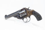 IVER JOHNSON ARMS Double Action SAFETY AUTOMATIC .38 Caliber Revolver C&RMade Circa the Early 1900s w/LEATHER HOLSTER - 5 of 21