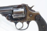 IVER JOHNSON ARMS Double Action SAFETY AUTOMATIC .38 Caliber Revolver C&RMade Circa the Early 1900s w/LEATHER HOLSTER - 7 of 21