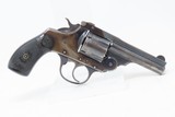 IVER JOHNSON ARMS Double Action SAFETY AUTOMATIC .38 Caliber Revolver C&RMade Circa the Early 1900s w/LEATHER HOLSTER - 18 of 21