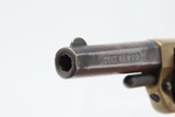 Antique COLT “NEW LINE” .22 Caliber Rimfire ETCHED PANEL Pocket Revolver
Nickel Plated SELF DEFENSE Hideout Revolver - 9 of 17