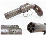 c1840s mfr. BROADWAY NYC ALLEN & THURBER .32 Cal PEPPERBOX Revolver Antique J.G. Bolen NEW YORK RETAILER Marked - 1 of 17