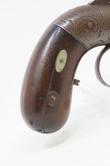 c1840s mfr. BROADWAY NYC ALLEN & THURBER .32 Cal PEPPERBOX Revolver Antique J.G. Bolen NEW YORK RETAILER Marked - 15 of 17